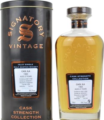 Caol Ila 1983 SV Cask Strength Collection 27yo Bourbon Hogshead #5283 59.7% 700ml