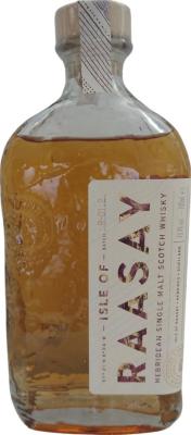 Raasay Lightly Peated R-01.2 Distillery Bottling Rye Whisky Chinquapin Oak Bordeaux Red Win 46.4% 700ml