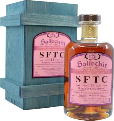 Ballechin 2004 SFTC Burgundy Cask Matured 53.7% 500ml