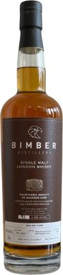 Bimber Single Malt London Whisky Single Cask ex-bourbon for markets in the United States 59.1% 750ml