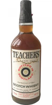 Teacher's Highland Cream Mahler-Besse & CO. Antwerpen Bruxelles 40% 750ml