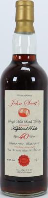 Highland Park 1967 DT John Scott's #6687 47.1% 700ml