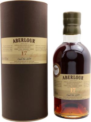 Aberlour 17yo Single Cask First Fill Sherry Hogshead #2371 The Whisky Exchange Exclusive 54.8% 700ml