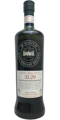 Isle of Jura 1988 SMWS 31.20 Cornish pastie and plaster-board Refill Ex-Bourbon Hogshead 53.4% 700ml