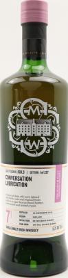 West Cork 2013 SMWS 150.3 Conversation lubrication 1st Fill Ex-Rye Barrel Finish 57.3% 700ml