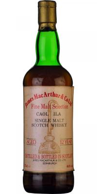 Caol Ila 12yo JM Fine Malt Selection Sherry Wood Cask 63% 750ml