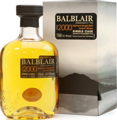 Balblair 2000 Single Cask #1350 The Gathering Place Members Exclusive 57.9% 700ml