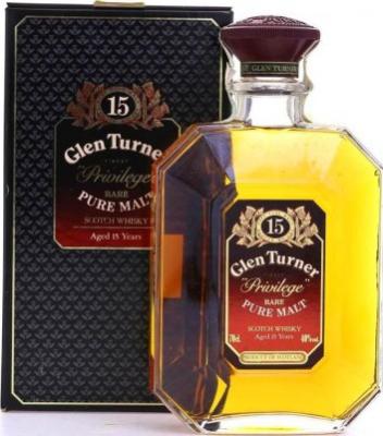 Glen Turner 15yo Privilege Rare Pure Malt Fenice San Remo 40% 700ml