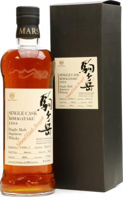 Mars 1988 Single Cask Komagatake #569 59% 750ml