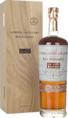 The London Distillery Company Rye Whisky LV-1767 Edition New English oak barrels 54.3% 700ml