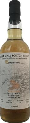 Tobermory 2015 3W Peallach Bourbon Barrel 10th Anniversary of Dramshop by vinABC 58.8% 700ml