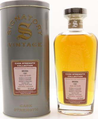 Brora 1981 SV Cask Strength Collection Sherry Butt #1518 57.2% 700ml