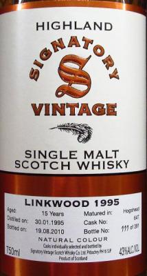 Linkwood 1995 SV #647 43% 750ml