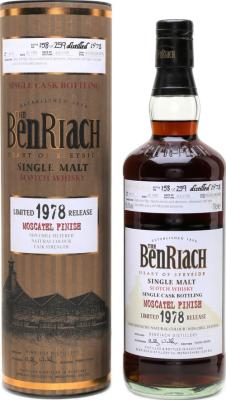 BenRiach 1978 Single Cask Bottling Batch 5 Moscatel Wine Barrel #4412 50% 700ml