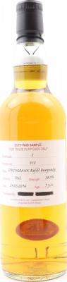 Springbank 2016 Duty Paid Sample For Trade Purposes Only Refill Burgundy 58.9% 700ml