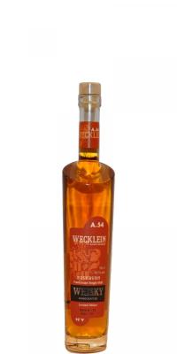 Wecklein A. 54 Frankonian Single Malt Whisky Neue getoastete Eichen- und Kastanienfasser 8 + 19 43% 500ml