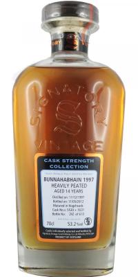Bunnahabhain 1997 SV Cask Strength Collection Heavily Peated 5530 + 5531 53.2% 700ml