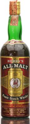 Berry's All Malt Finest Scotch Whisky Berrys All Malt Import by Soc. Best Milano 43% 750ml