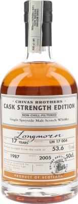 Longmorn 1987 Chivas Brothers Cask Strength Edition Batch LM 17 004 53.6% 500ml