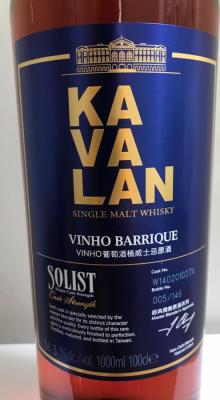 Kavalan Solist Vinho Barrique W140201027A 56.3% 1000ml
