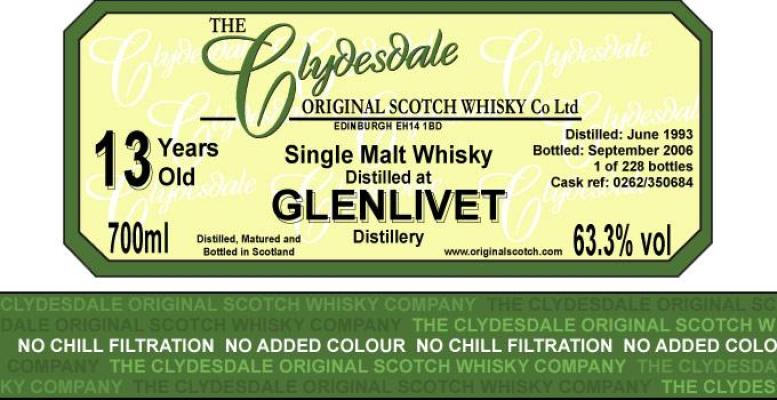 Glenlivet 1993 TCO 0262 350684 0262/350684 63.3% 700ml