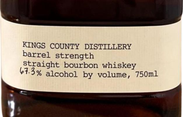Kings County Distillery Barrel Strength Batch 18 67.3% 750ml