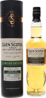 Glen Scotia 2006 Limited Edition Single Cask 1st Fill Bourbon Barrel #484 53.9% 700ml