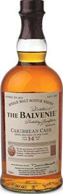 Balvenie 14yo Caribbean Cask Rum Casks 43% 700ml