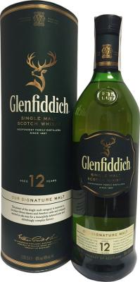 Glenfiddich 12yo 40% 1000ml