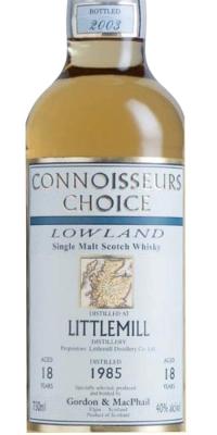 Littlemill 1985 GM Connoisseurs Choice Oak Casks Imported by Classic Wine Imports Inc Boston 40% 750ml