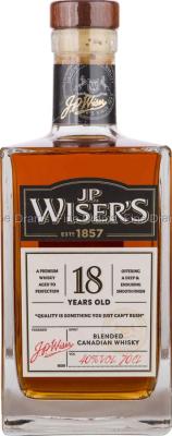 J.P. Wiser's 18yo Borco Marken Import 40% 700ml
