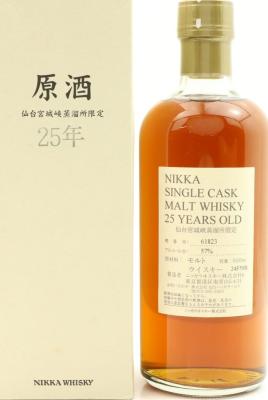 Miyagikyo 25yo Nikka Single Cask Malt Whisky 61823 57% 500ml