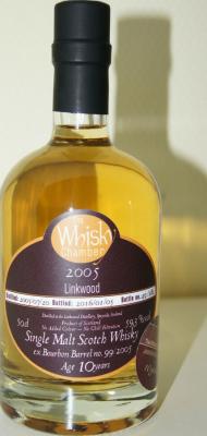 Linkwood 2005 WCh The Whisky Chamber Anniversary 10yo ex Bourbon Barrel 99/2005 59.3% 500ml