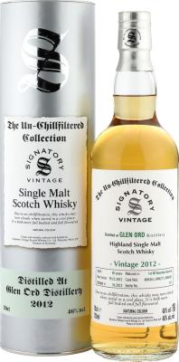 Glen Ord 2012 SV The Un-Chillfiltered Collection Bourbon Barrels 46% 700ml