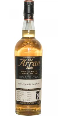 Arran 2008 Private Cask Bourbon Barrel 2008/011 Viskiryhma Turku 57.3% 700ml