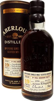 Aberlour 19yo 1st Fill Sherry Butt #2330 58.5% 750ml