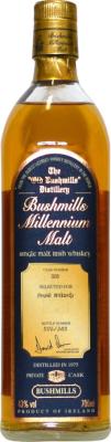 Bushmills 1975 Millennium Malt Cask no.205 Selected for Frank McHardy 43% 700ml