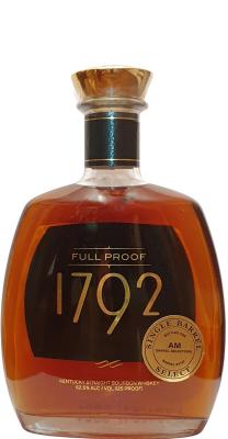 1792 Full Proof Single Barrel Select New Charred White Oak AM Barrel Selections 62.5% 750ml