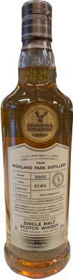 Highland Park 2002 GM Connoisseurs Choice Cask Strength Refill Sherry Butt Batch 19/085 Japan Import System 57.8% 700ml