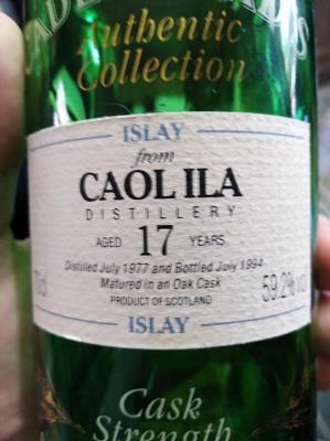 Caol Ila 1977 CA Authentic Collection Oak Cask 59.2% 700ml