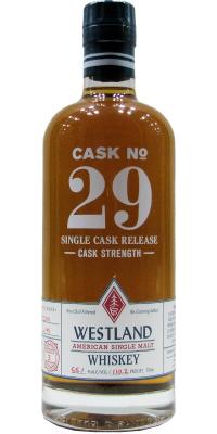 Westland Cask #29 Single Cask Release 55.1% 750ml