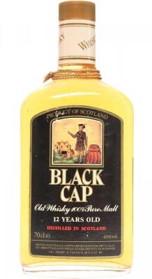 Black Cap 12yo Old Whisky 100% Pure Malt Franciacorta S.p.A 40% 700ml