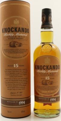 Knockando 1994 Richly Matured 15yo Sherry & Refill Bourbon Casks 43% 700ml