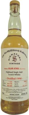Blair Athol 1998 SV The Un-Chillfiltered Collection #2757 46% 750ml