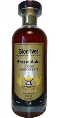 Glenlivet 1997 SWf Aroswhisky 5yo anniversary First Fill Sherry Butt #48050 59% 700ml