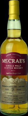 BenRiach 2014 LsD McCrae's Refill Barrel 46% 700ml