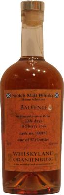 Balvenie Home Selection Sherry Cask #900128 Whiskyland Oranienburg 65.6% 700ml
