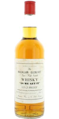 Macallan As We Get It McfB Pure Malt Scotch Whisky 58.58% 750ml