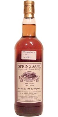 Springbank 2000 Private Bottling Defenders Of Springbank Sherry #597 48.1% 700ml