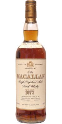 Macallan 1977 Vintage Sherry 43% 750ml